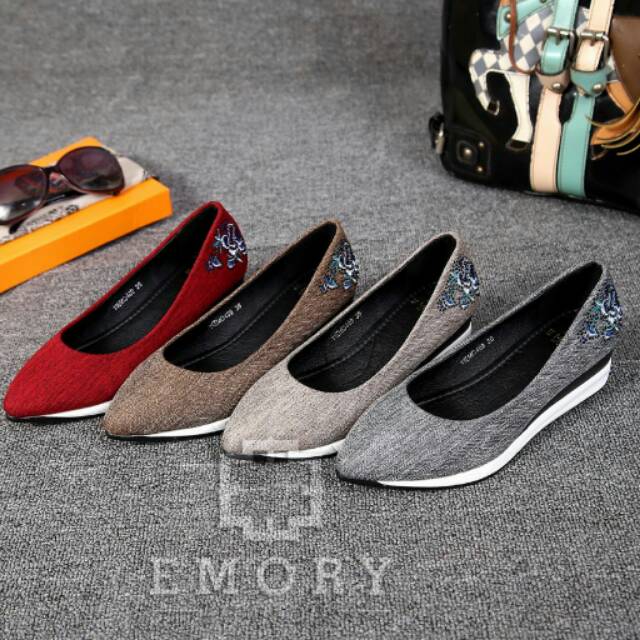 SEPATU WEDGES WANITA EMORY ZETHA ORI, IMPORT BATAM MURAH