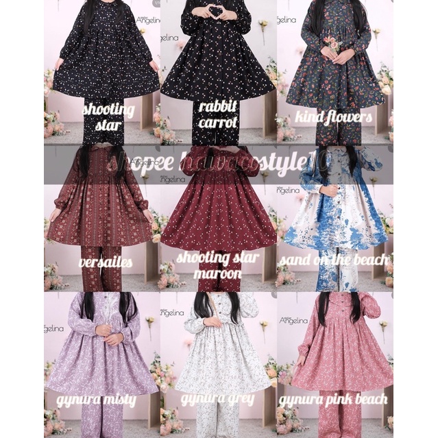 LITTLE ZAHRA GYNURA PINK EMERLAD FLOWER BY ATELIER ANGELINA