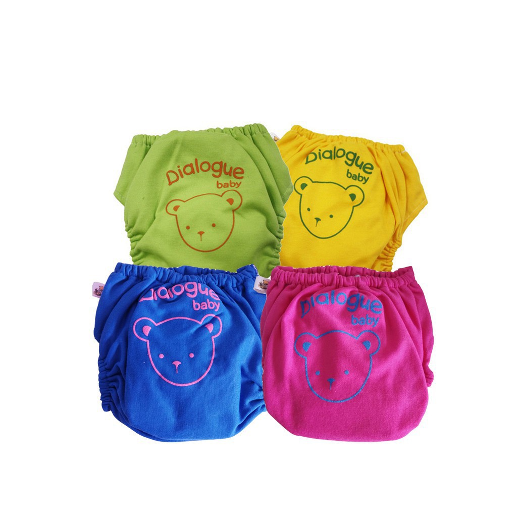 Dialogue Baby Celana Lampin Kancing Print DGU DLC3209 Cloth Diapers Celana Popok Kain Bayi 79-0930