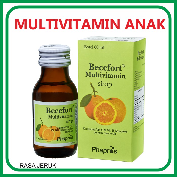 Jual Becefort Sirup Vitamin C Untuk Anak Dalam Masa Pertumbuhan 1 Botol ...