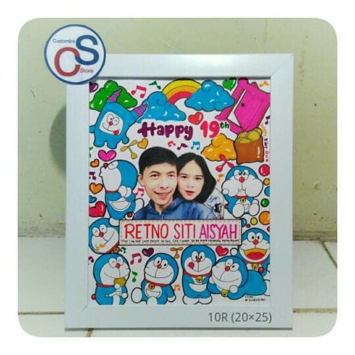 

Promo CUSTOM DOODLE WARNA SKETSA WAJAH KADO HIASAN DINDING by LARVA