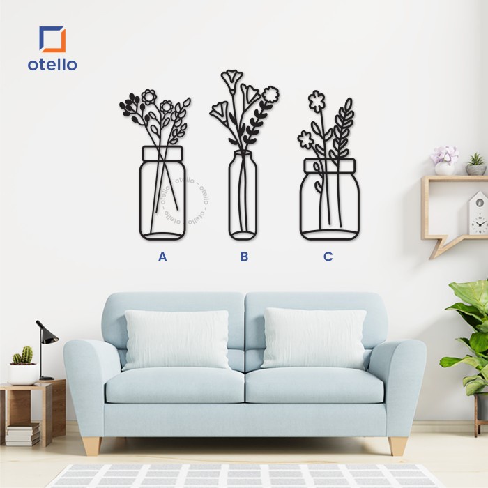 Hiasan Dinding Ruang Tamu Wall Sticker Akrilik Stiker Dekorasi Decor