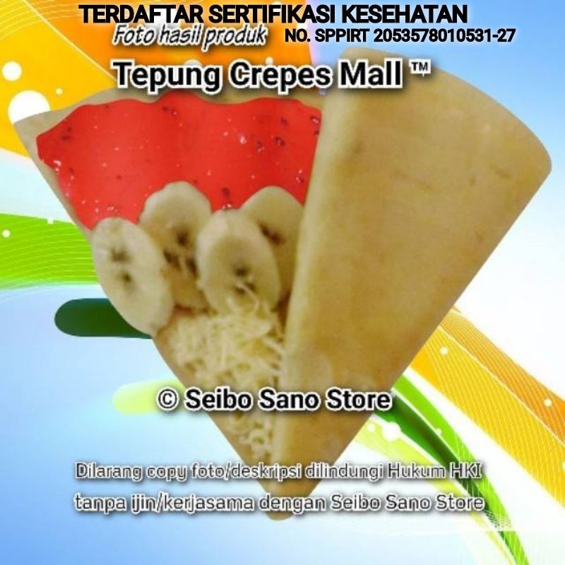 

Tepung Crepes Mall™ 10 Kilogram. Asli Mall terdaftar kesehatan & hukum