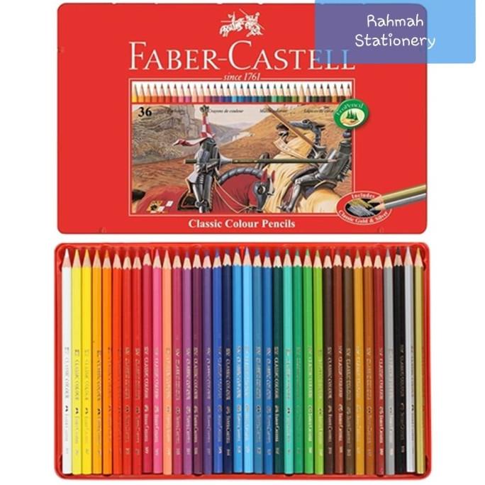 

Faber-Castell Classic Colour Pencil tin case 36 / pensil warna 36