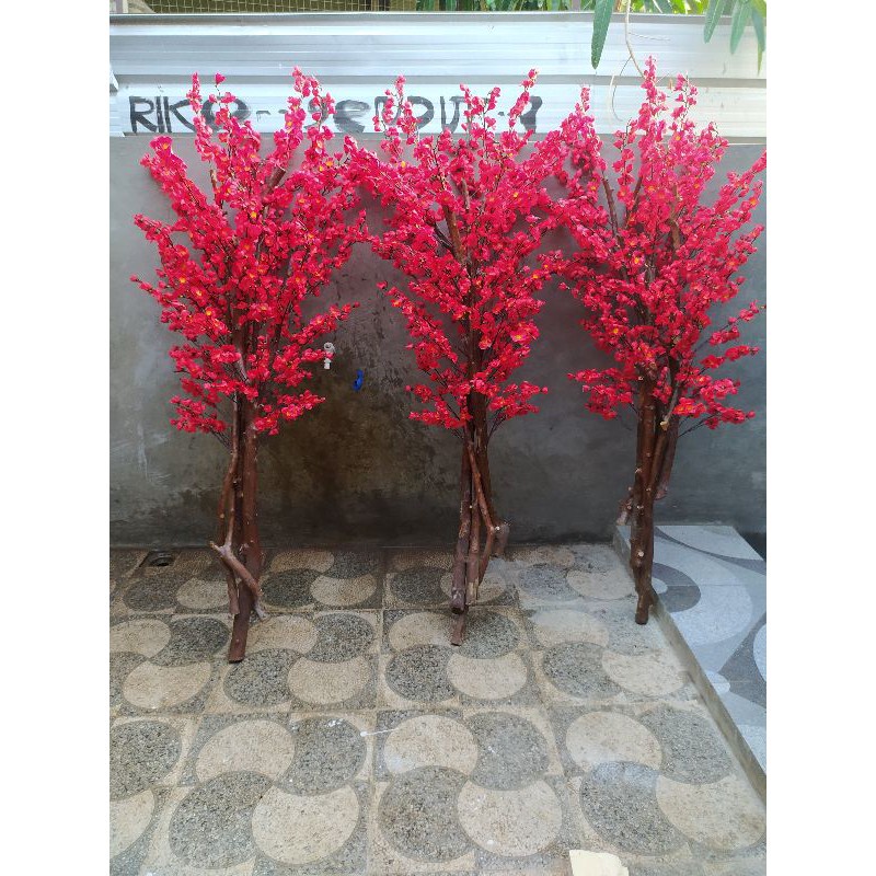 Bunga Sakura tanpa pot cm- Bunga Artificial Hias-Bunga Dekorasi Rumah-Bunga Sakura Plastik- Bunga Sa