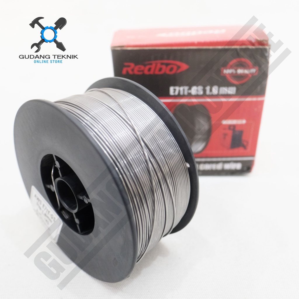Kawat Las Mig REDBO X MAILTANK E71T-GS 0.8mm 1mm 1Kg / Flux Core Wire Gasless - Kawat Las Tanpa Gas Co2