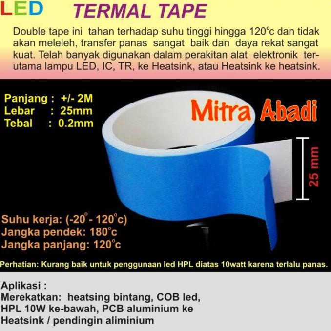 

Thermal Tape 2 meter x 25 mm