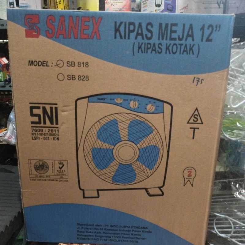 kipas meja (kipas kotak) Sanex