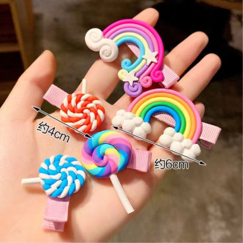 (Hallo Girl)F134  3Pcs Set Jepit Rambut Karakter Klip Jepitan Anak Gaya Korea Fashion Hair Clip