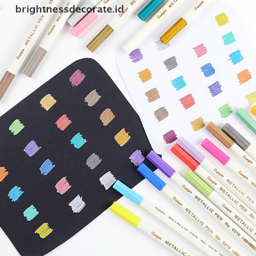 [birth] 20 colors Premium Acrylic Pens Marker Pens Paint Pen Write on Stones Glass [ID]