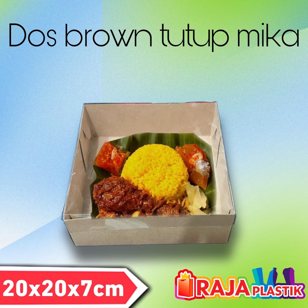 

Dos Brown Tutup Full Mika 20x20x7cm / 30x21,5x7cm