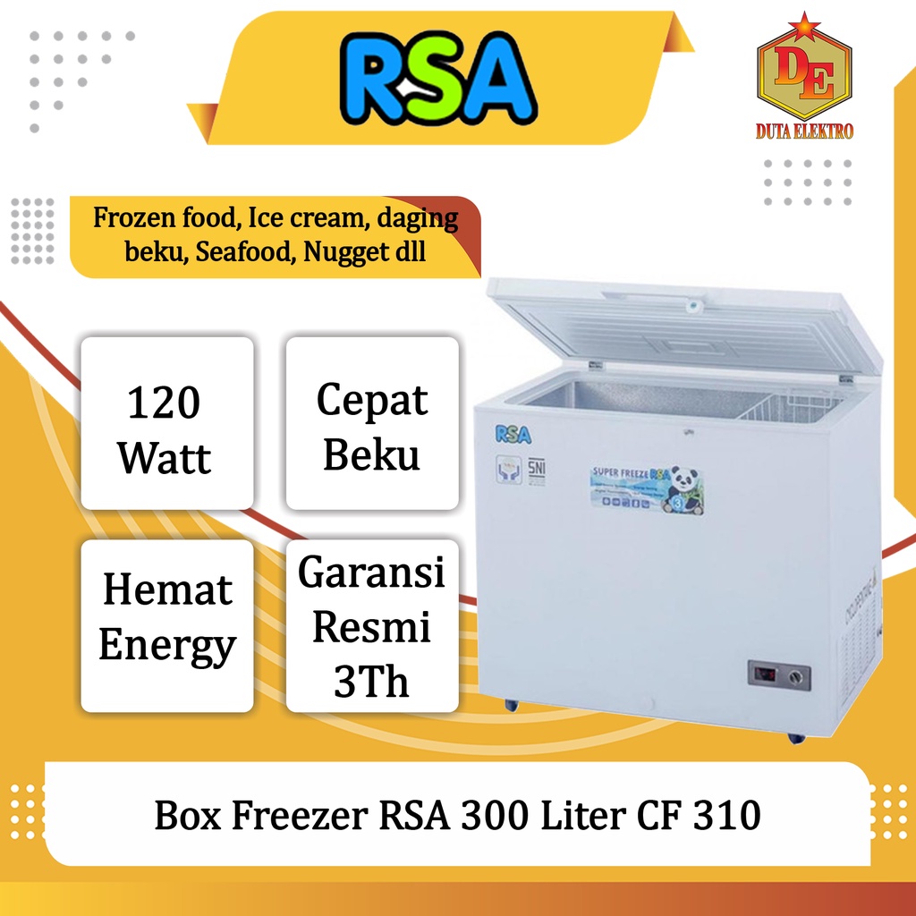 Box Freezer RSA CF 310 Chest Freezer 300 Liter