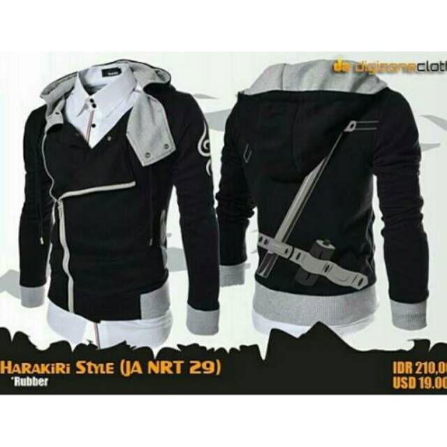 jaket anime harakiri anbu hitam pedang