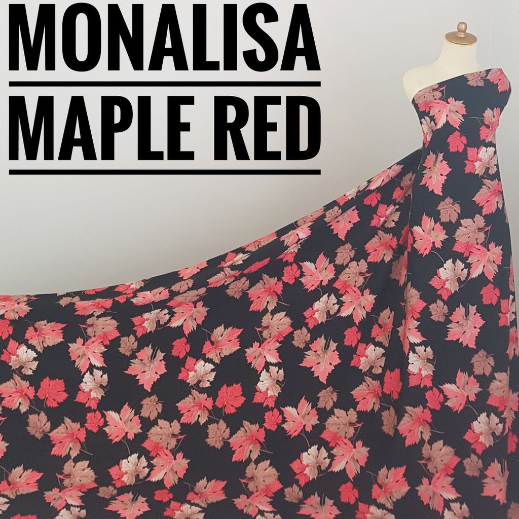 Kain Meteran Monalisa Maple Red (0.5M)