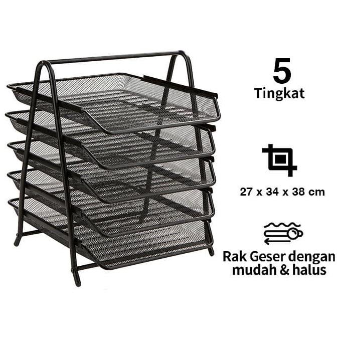 

ORDER-KIRIM DOCUMENT TRAY / RAK TEMPAT DOKUMEN 5 TINGKAT / LETTER DOCUMENT