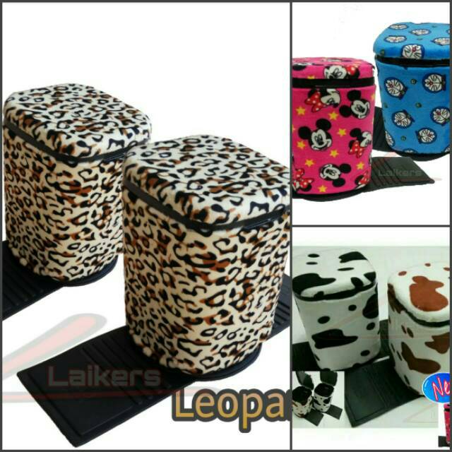 Tempat sampah mobil Banyak motif,Sapi,Leopard,Tiger