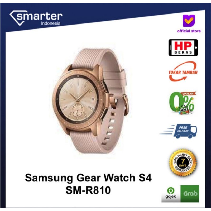 Samsung Gear Watch S4 R810 42mm Preloved SmartWatch SM-R810 Jam Pintar