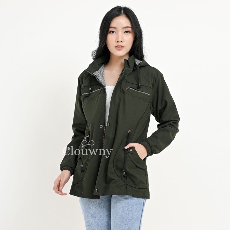 CLOUWNY - Denis Jacket Premium Canvas Twill Jaket Unisex Premium Canvas Outer-Army-XXL