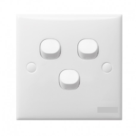 Saklar Triple Classic 3 Gang Inbow Outbow Model Clipsal