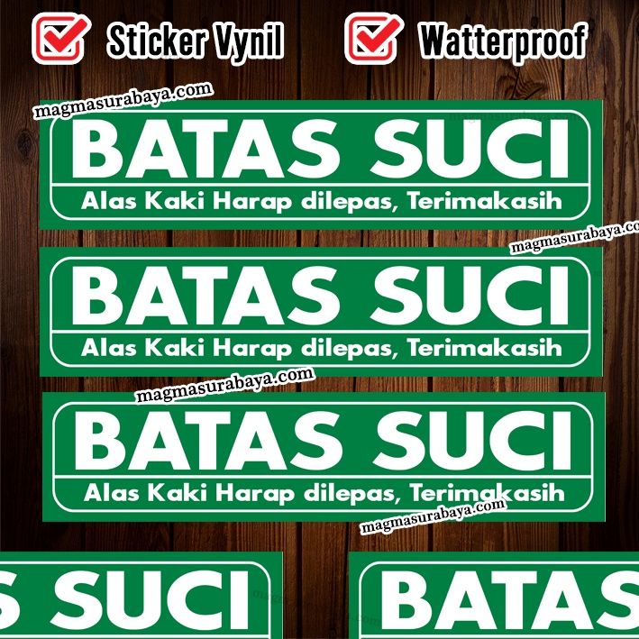 

Stiker Batas Suci Magma Surabaya