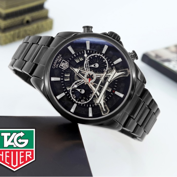 PROMO Jam Tangan Pria Tah Heuer Paris Chronograph
