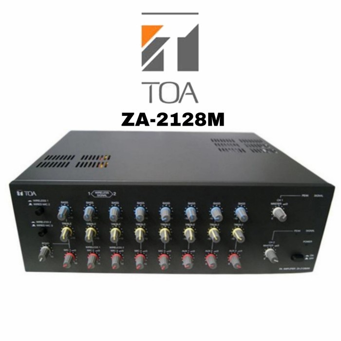 TOA ZA2128M Mixer Amplifier 120W Stone Grey