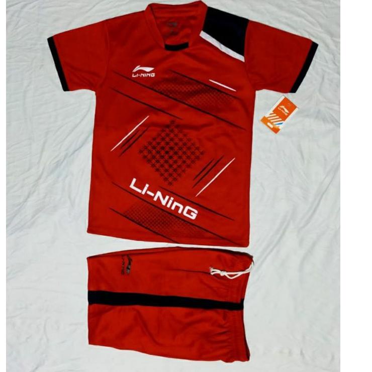 kaos badminton anak baju bulutangkis anak setelan badminton anak setelan anak pria wanita Li-Ning