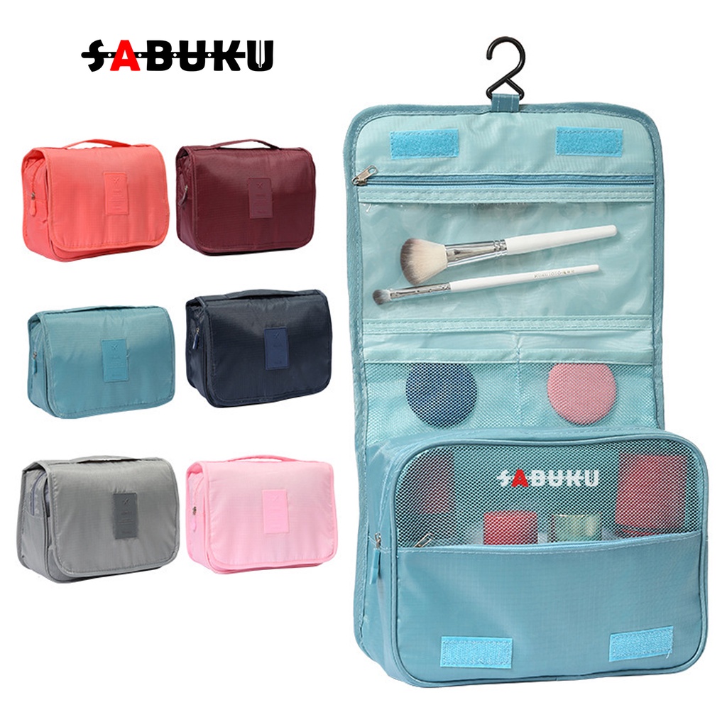 Tas Kosmetik Korea POLOS Tas Make Up Toiletries Bag Pouch Travelling Tas Penyimpanan Kosmetik Serbaguna Travel Pouch - 228