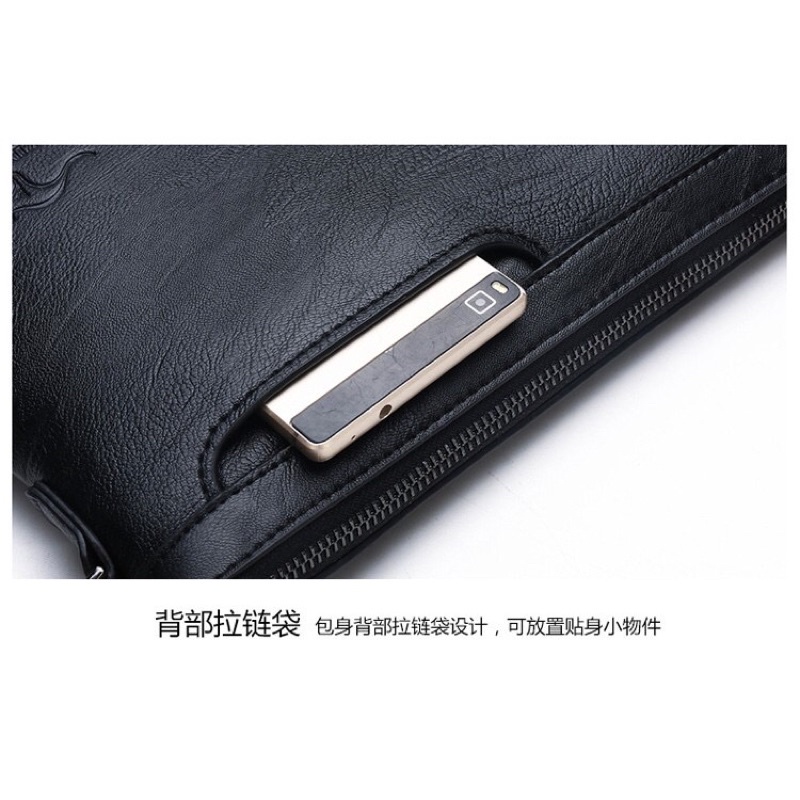 [ORIGINAL] 1089 Junzidaishu Dompet Clutch Kulit Import Pria Fashion Handbag Men's Folder Bag 1089