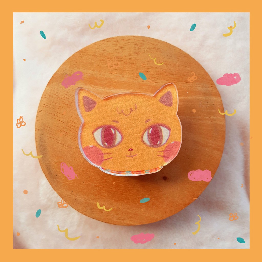 Pop socket / HP / Handphone / Phone Holder Lucu (Cute) - Cat