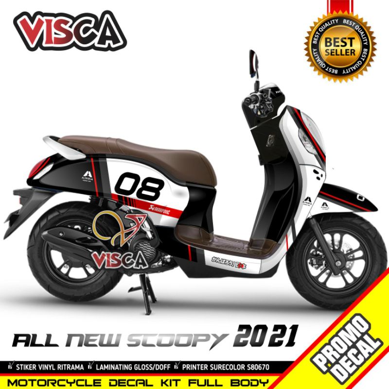 decal STICKER MOTOR SCOOPY ALL NEW 2021 full body  Stiker motor scoopy all new 2021 full body