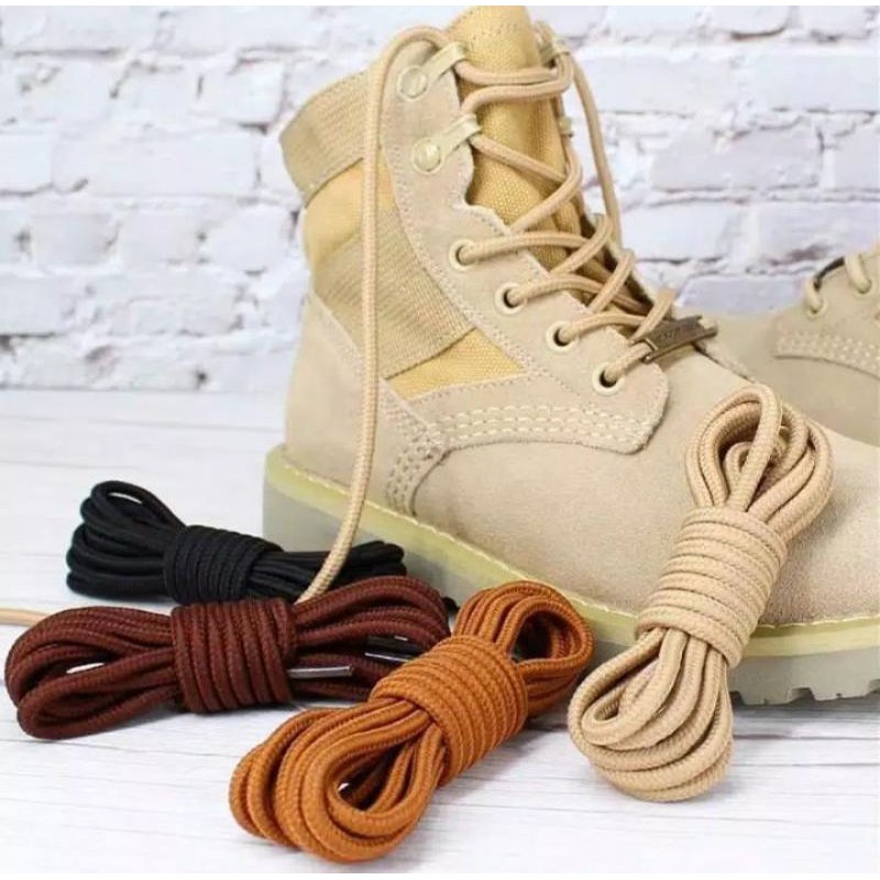 Tali sepatu bulat COTTON untuk pantofel boots atau sneaker murah berkualitas