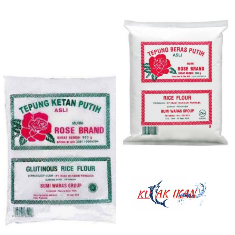 

Tepung Beras Putih / Ketan Putih Rose Brand