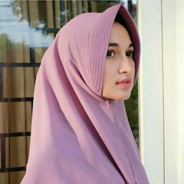 Khimar simple antem jilbab wolfis hijab update bergo instan murah ootd fashion muslim baju remaja