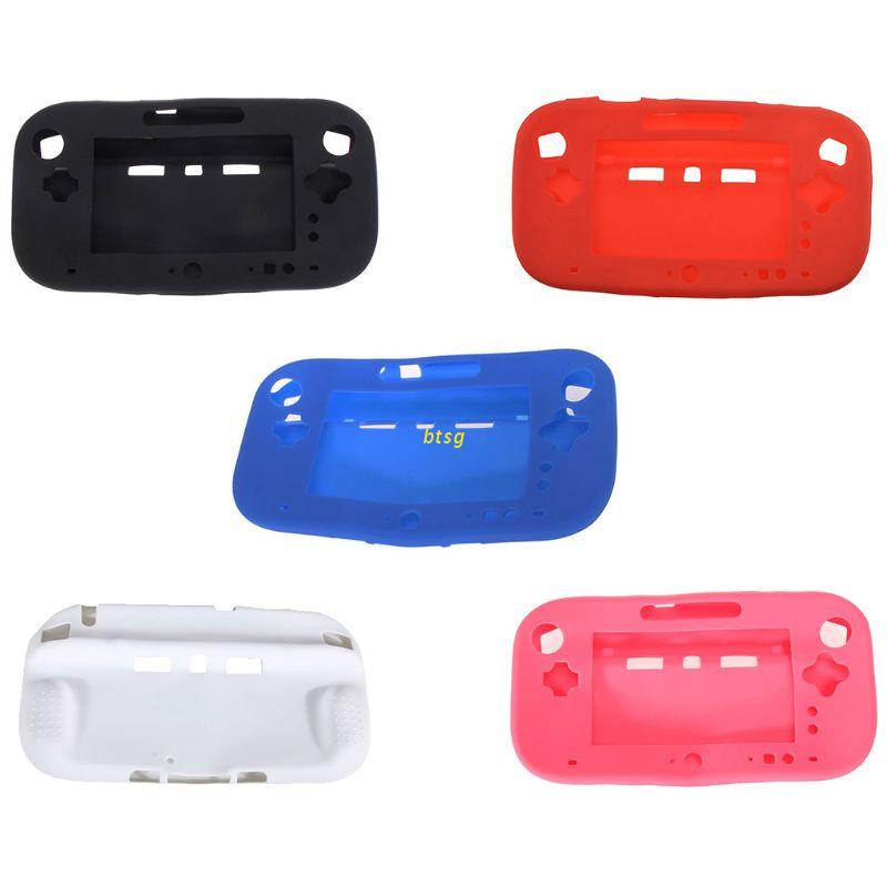 btsg Protective Cover Case Soft Silicone Sleeve Skin Dustproof Accessories for Wii U Gamepad Controller