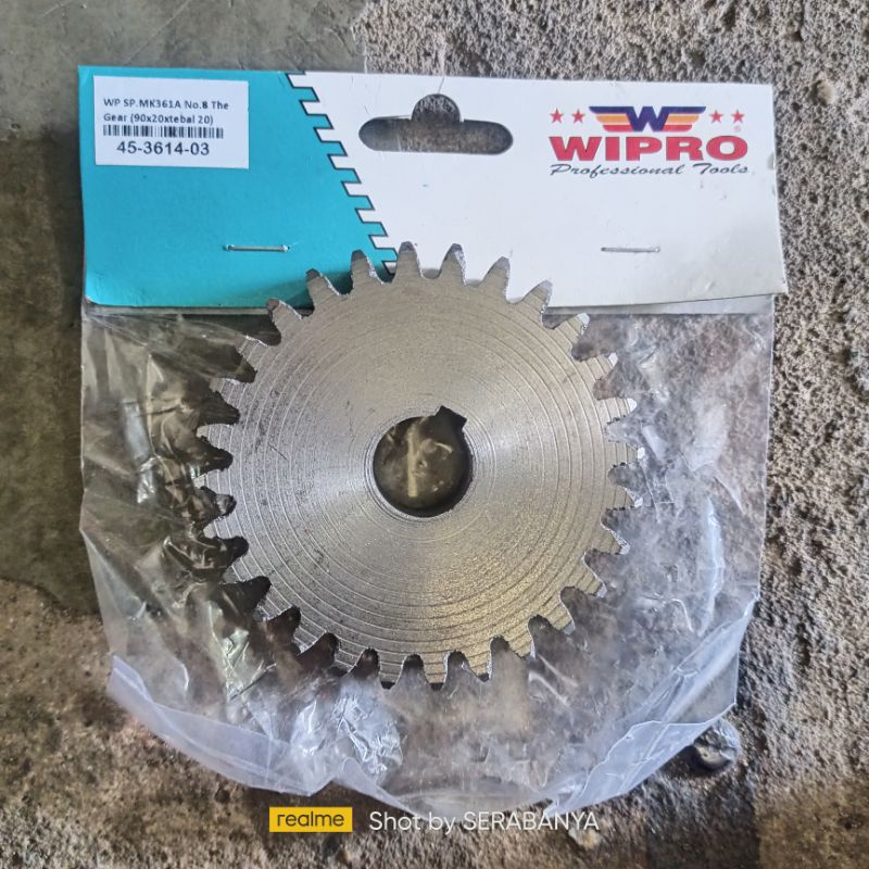 WIPRO GEAR UNTUK MESIN BOR PAHAT | MK361A | Chisel Chiesel Chiesel MK 361A | Gir Ger Gaer Mesin Bor 
