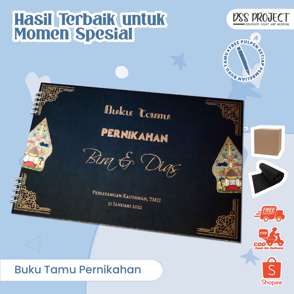 

BUKU TAMU PERNIKAHAN // BUKU NIKAHAN / GUESTBOOK