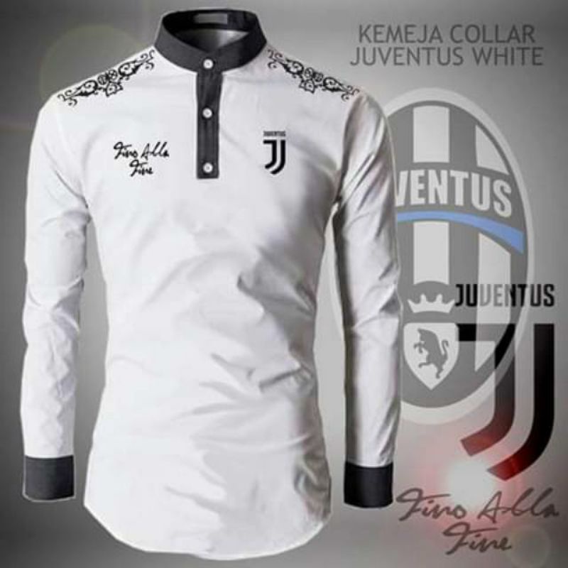Baju Koko lengan panjang Logo Juventus baju koko club bola