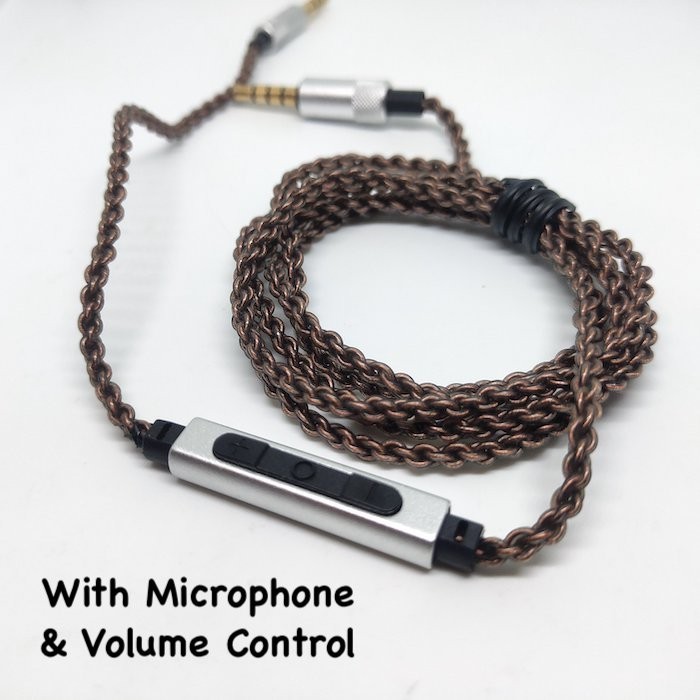 Custom HiFi Headphone Cable Aux Replacement 2.5mm 3.5mm With Mic