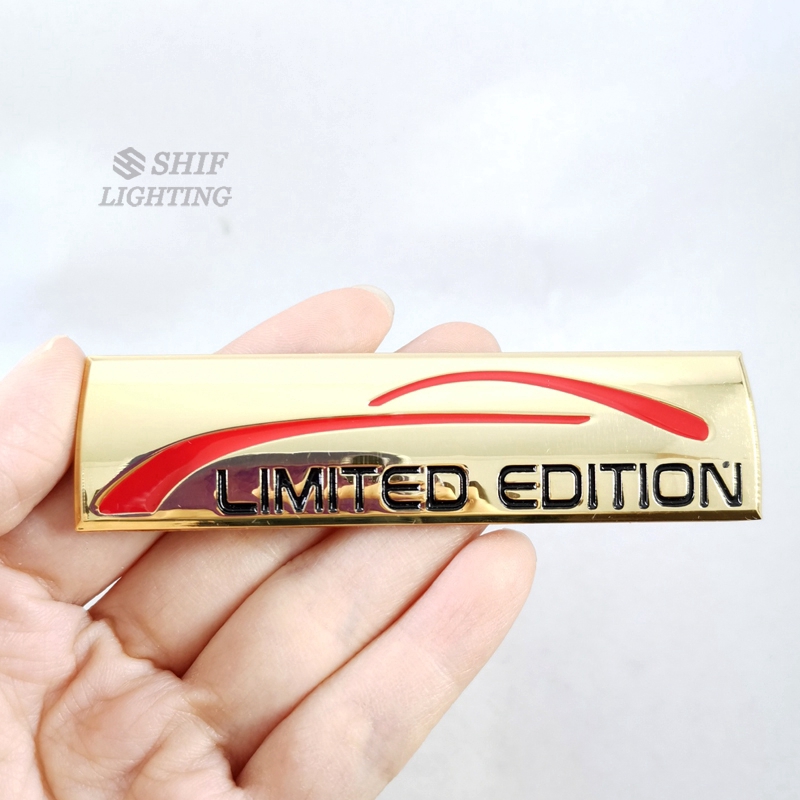 1pc Stiker Emblem / Badge Logo Limited Edition Bahan Metal Untuk Dekorasi Mobil