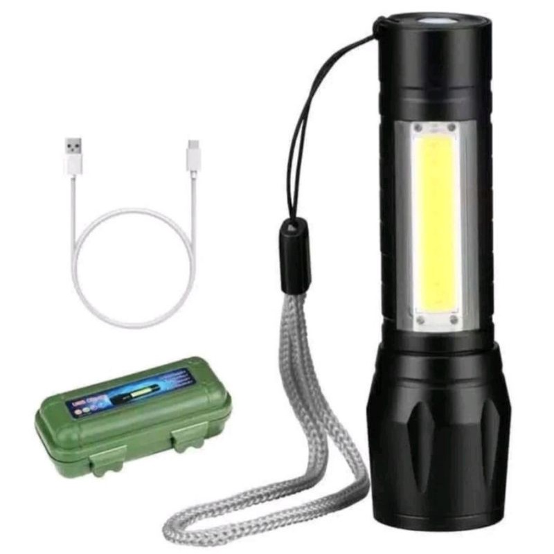 Senter Sangat Terang/USB Senter Led Rechargeable/Senter Mini Cas