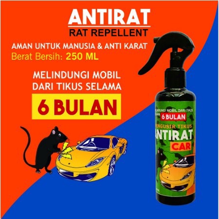 Antirat Cairan Semprot Pengusir Tikus Alami Untuk Mobil dan Ruangan 250 ml