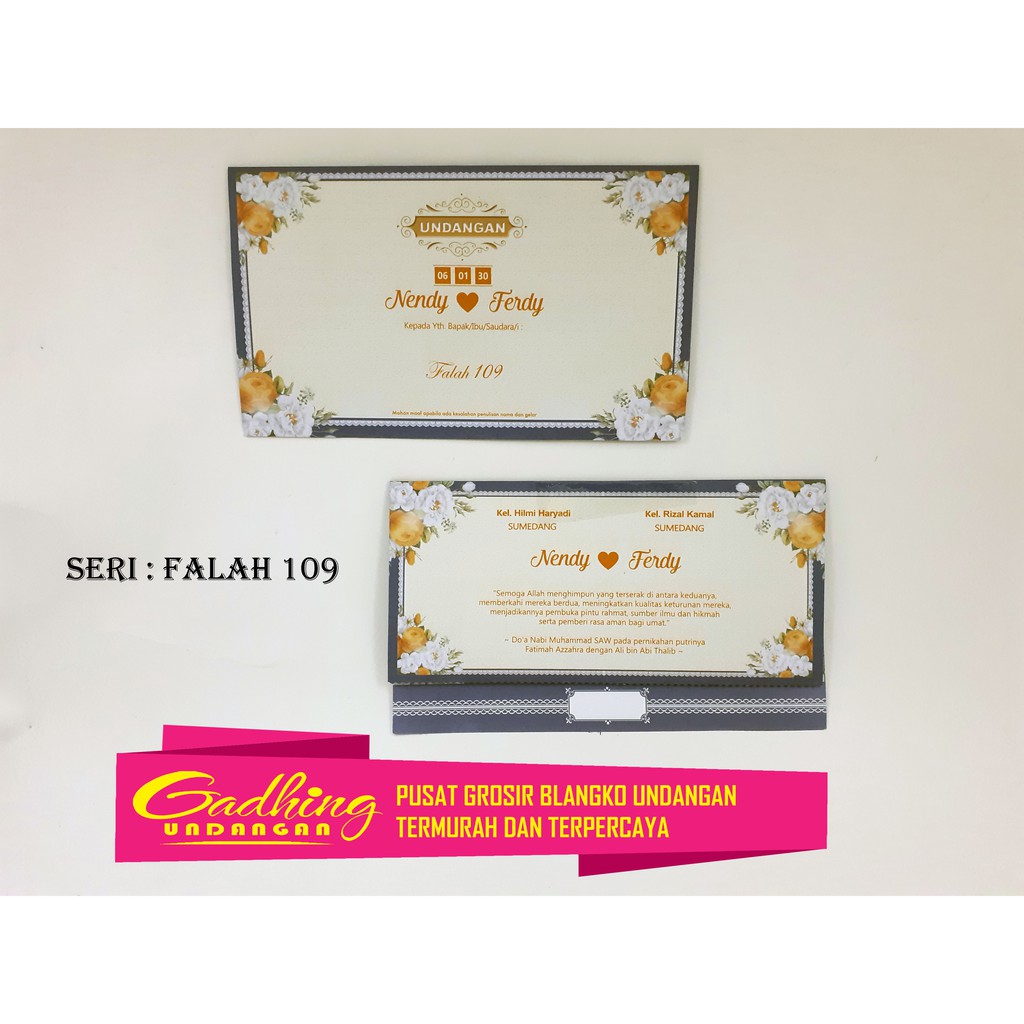 Blangko Undangan Falah 109 Harga Murah