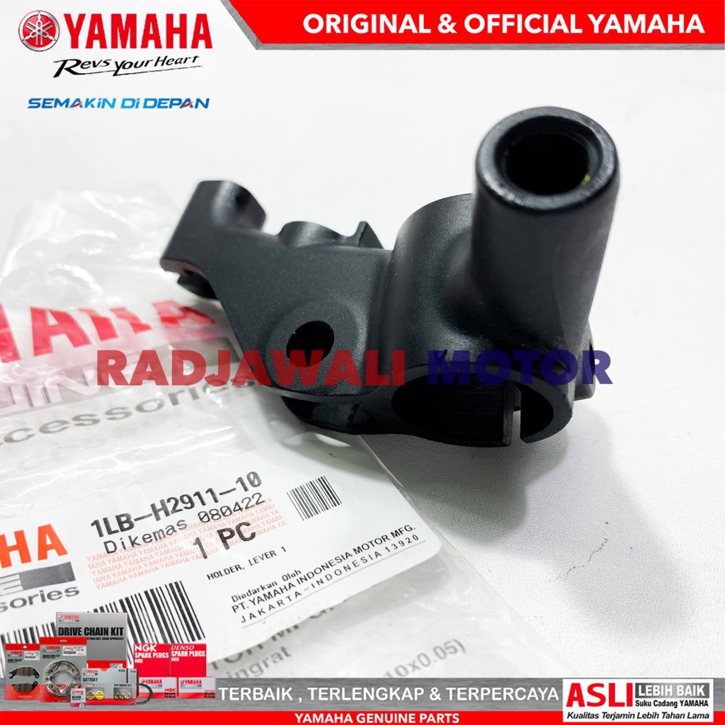 DUDUKAN HANDLE HANDEL SPION HITAM KIRI AEROX 155, LEXI 125, XRIDE 125, FINO 125 ASLI ORIGINAL YAMAHA