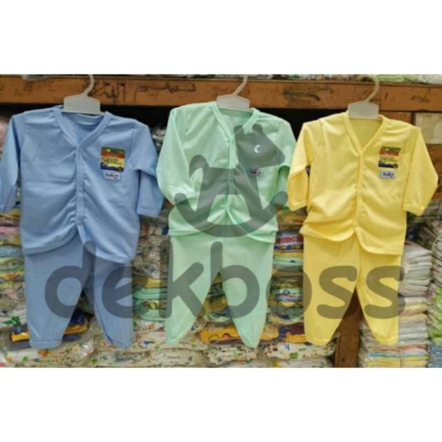 (6 - 18 bulan) Setelan Baju Bayi Piyama Bayi Lengan Panjang Kancing Depan Laki Laki Perempuan Motif Animal Usia 6 12 18 Bulan | Baju Tidur Anak Setelan Piyama Bayi Set Lengan Panjang Bahan Lembut