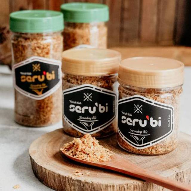 

SERUBI SERUNDENG EBI | LAUK INSTANT KHAS CIREBON |varian pedas dan original, 50g dan 100g