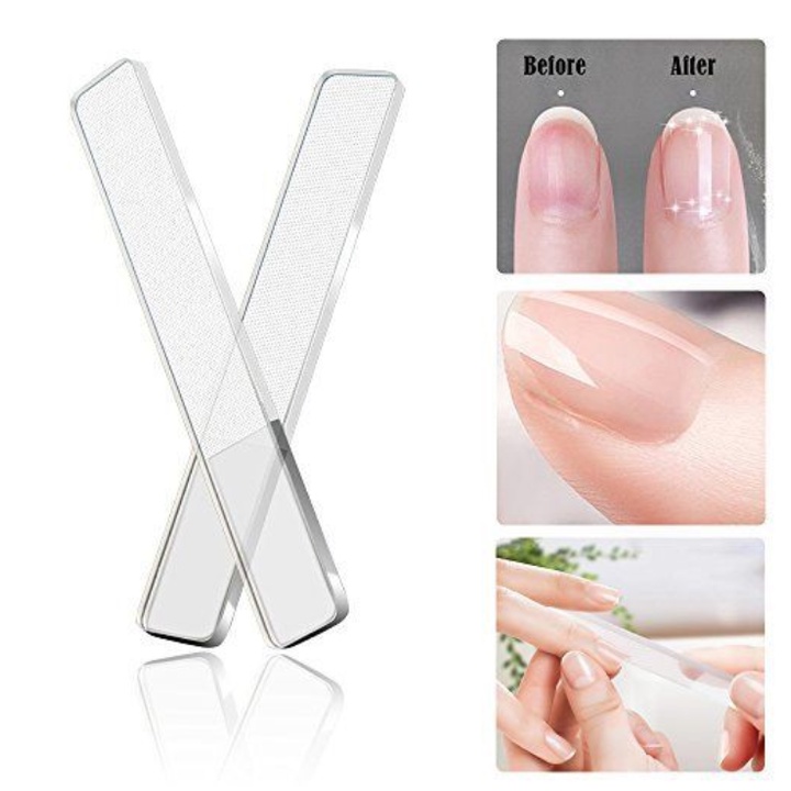 A102-A328 KIKIR KUKU KACA menghaluskan kuku mempercantik kuku halus murah kaki tangan mesin manicure meni pedi salon nail buffer pengkilap salon cantik termurah viral nano glass nail buffer box