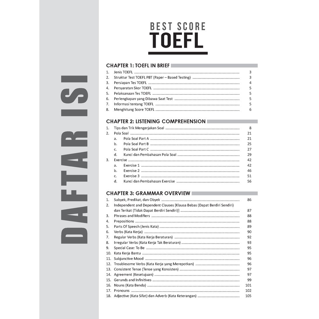 BEST SCORE TOEFL 600+