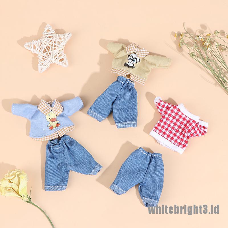 (white3) Mainan Dress Mini Tanpa Lengan Warna Putih Untuk Aksesoris Rumah Boneka 1: 8 DIY