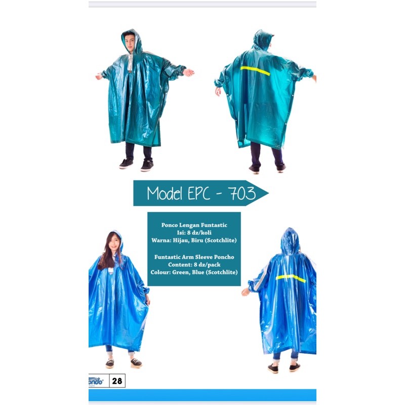 JAS HUJAN ELMONDO PONCHO FUNTASTIC —703
